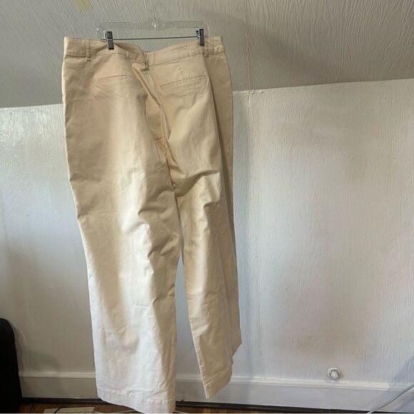 Nili Lotan for Target White/Cream Wide Leg Cargo Flare Pants 20W/22W - Picture 9 of 11